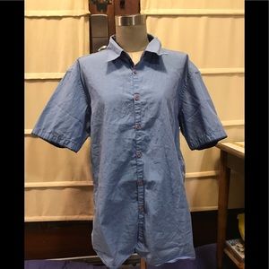 Boys shirt blue size large armani exchange